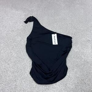 Pretty Garbage Top Women’s Black Sleeveless Size Large NWT